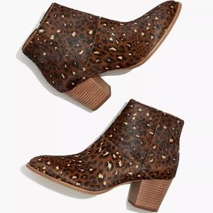 Madewell Rosie Ankle Boot Calf Hair - size 7